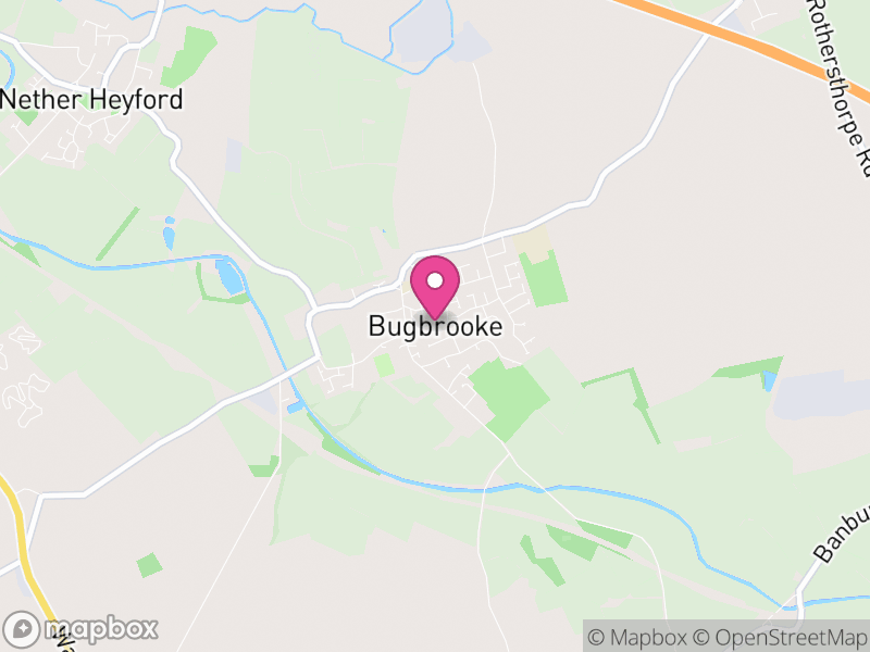 Map of Bugbrooke, West Northamptonshire