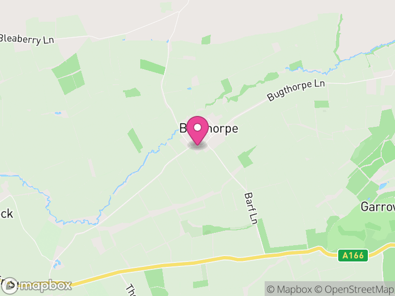Map of Bugthorpe, East Riding of Yorkshire