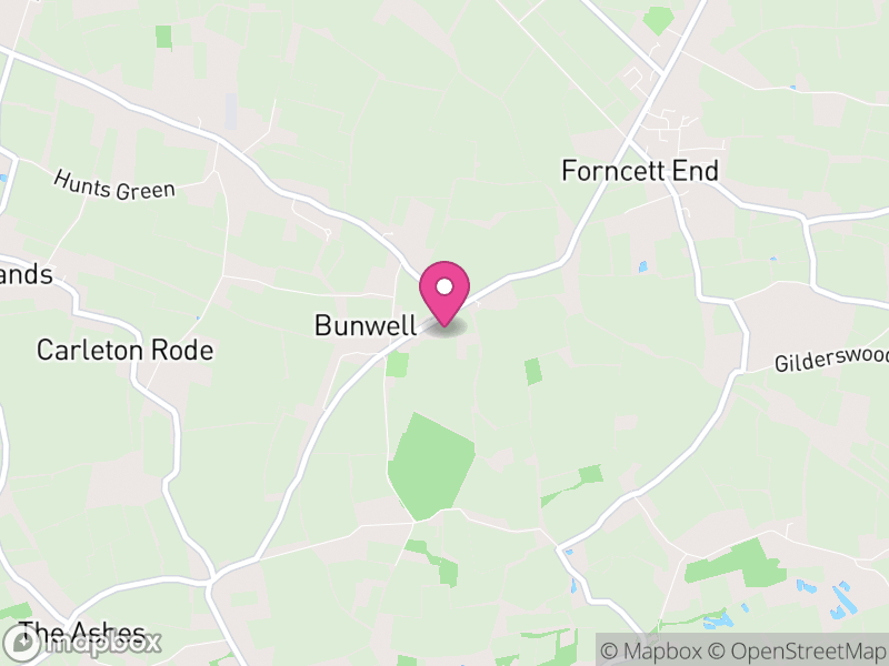 Map of Bunwell, South Norfolk