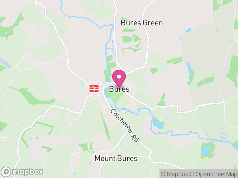 Map of Bures St. Mary, Babergh