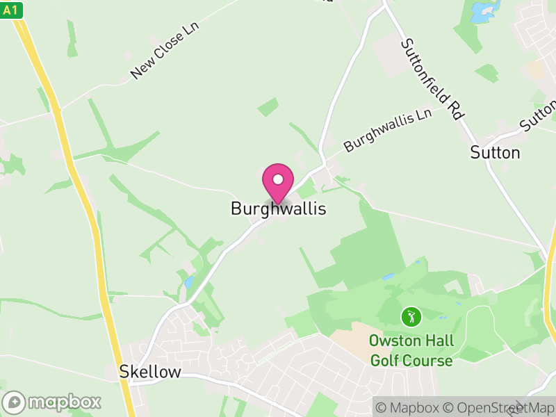 Map of Burghwallis, Doncaster