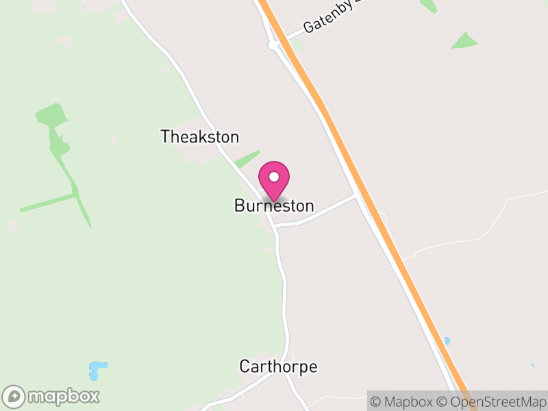 Map of Burneston, North Yorkshire