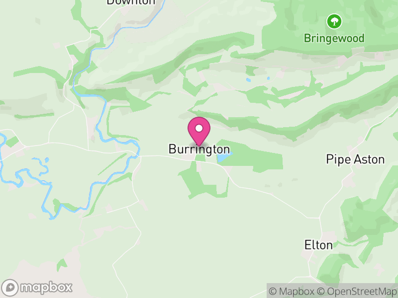 Map of Burrington, Herefordshire