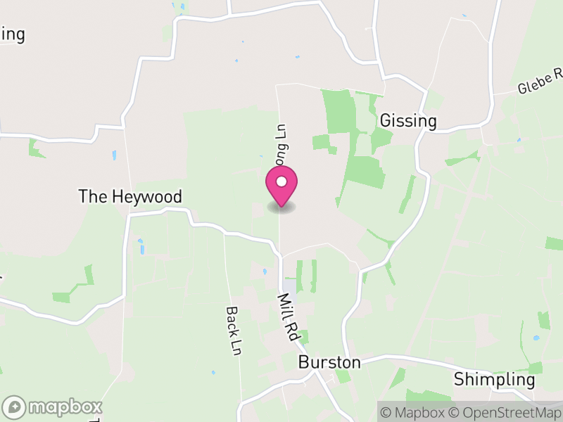 Map of Burston and Shimpling, South Norfolk