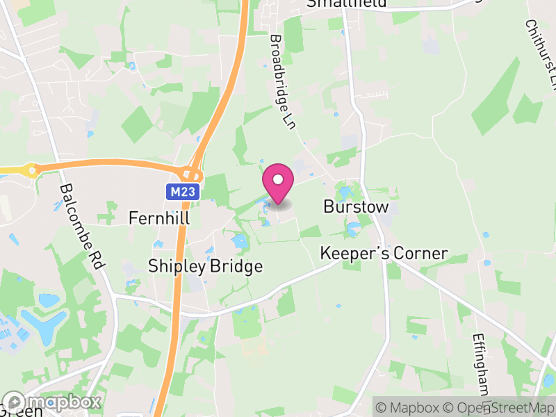 Map of Burstow, Tandridge