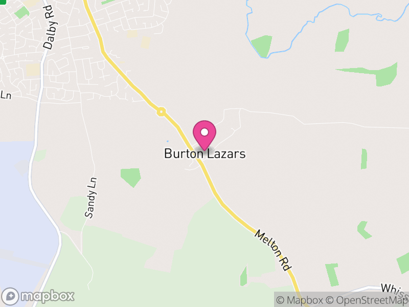 Map of Burton and Dalby, Melton