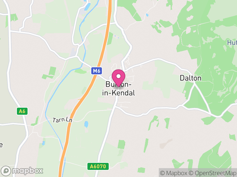 Map of Burton-in-Kendal, Westmorland and Furness