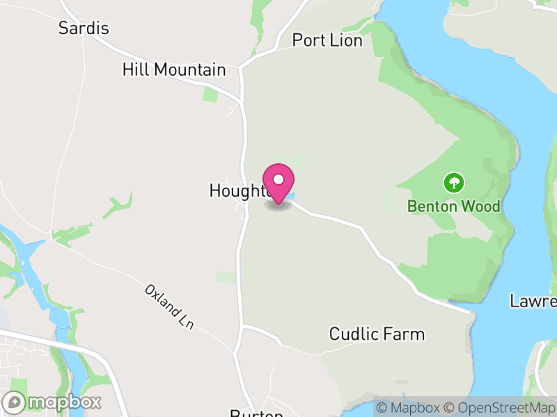 Map of Burton, Pembrokeshire