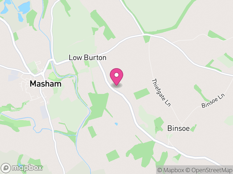 Map of Burton-on-Yore, North Yorkshire