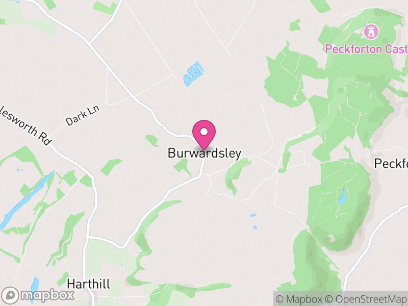 Map of Burwardsley, Cheshire West and Chester