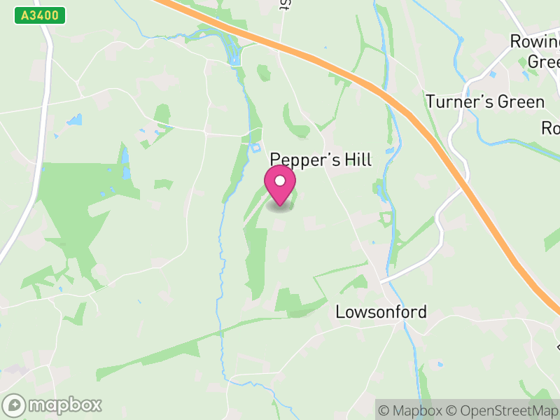 Map of Bushwood, Warwick