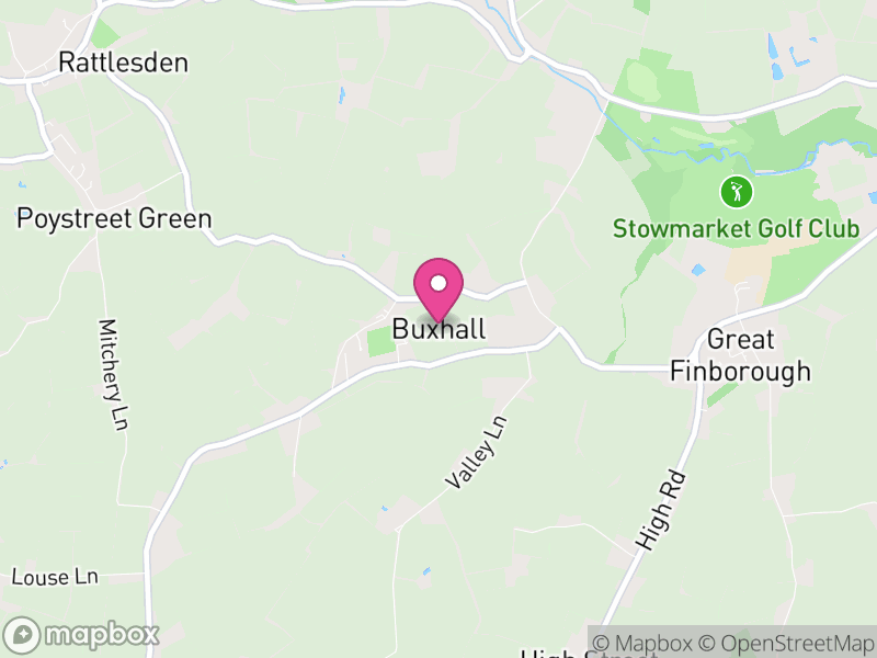 Map of Buxhall, Mid Suffolk