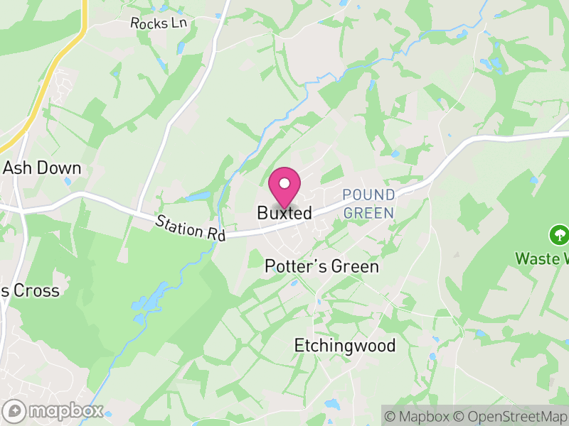 Map of Buxted, Wealden