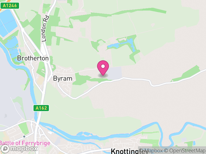 Map of Byram cum Sutton, North Yorkshire