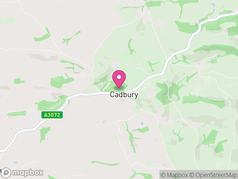 Map of Cadbury, Mid Devon