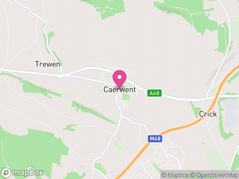 Map of Caerwent, Monmouthshire