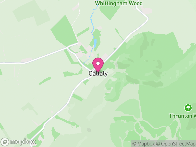 Map of Callaly, Northumberland