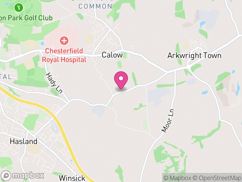 Map of Calow, North East Derbyshire