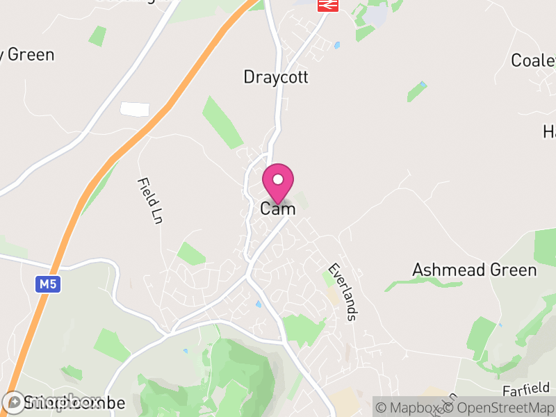 Map of Cam, Stroud