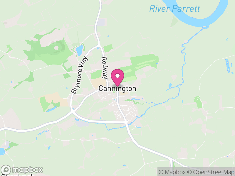 Map of Cannington, Somerset