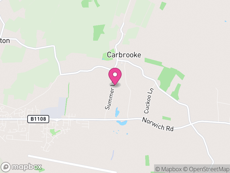 Map of Carbrooke, Breckland