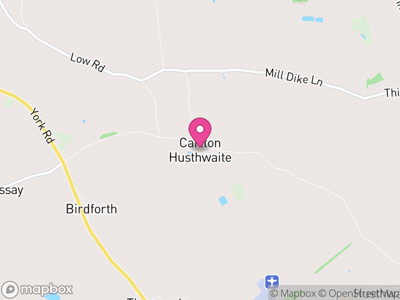 Map of Carlton Husthwaite, North Yorkshire