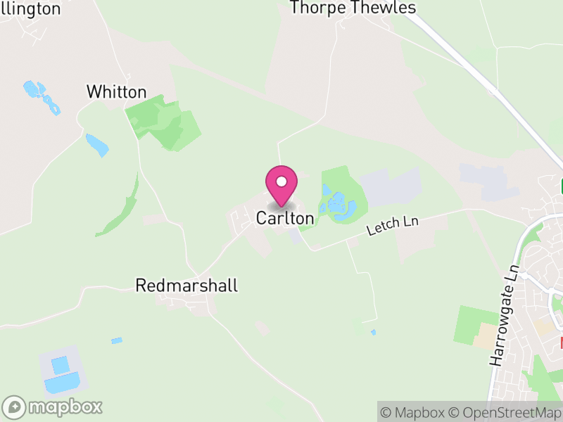 Map of Carlton, Stockton-on-Tees