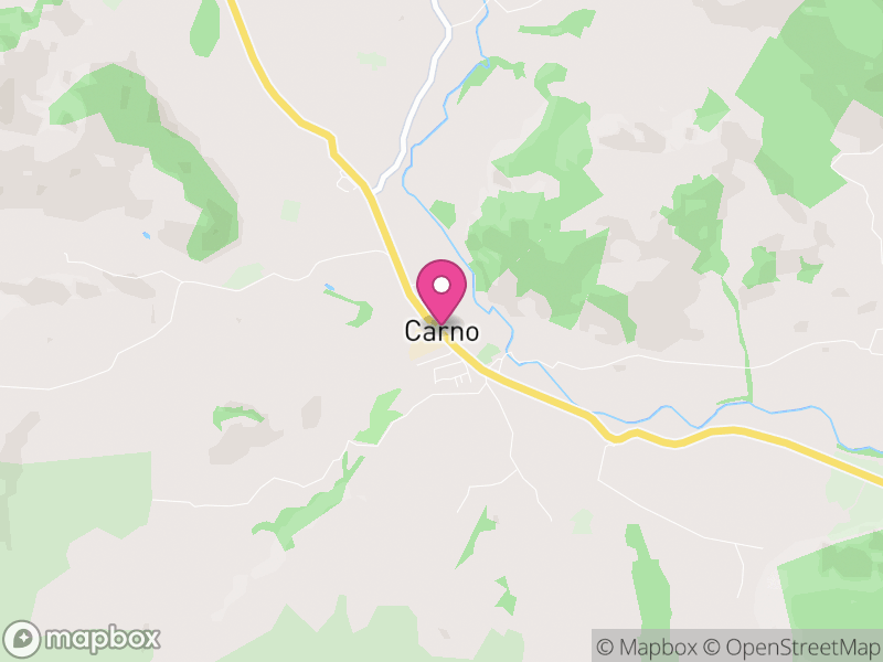 Map of Carno, Powys