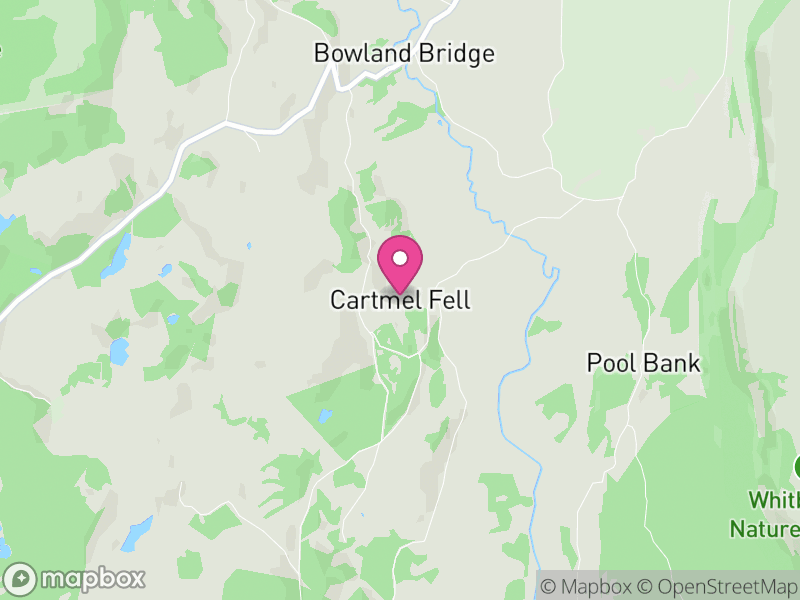 Map of Cartmel Fell, Westmorland and Furness
