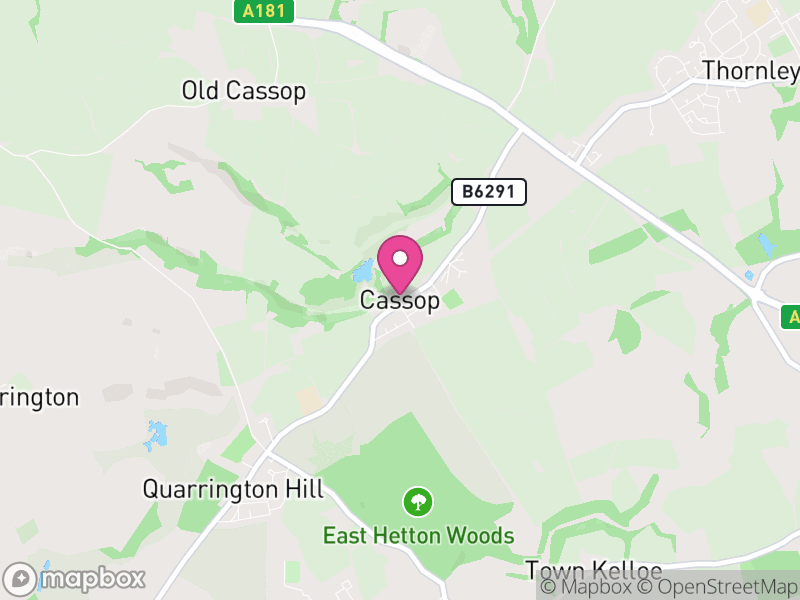 Map of Cassop-cum-Quarrington, County Durham