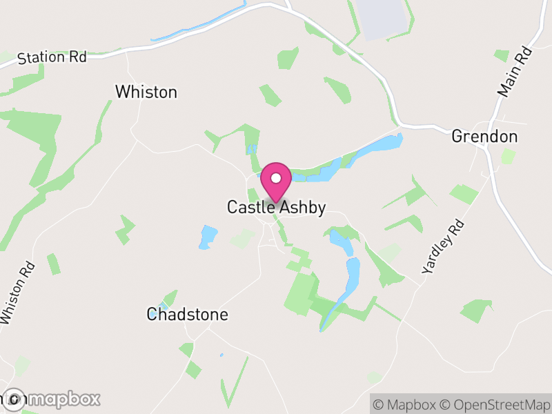 Map of Castle Ashby, West Northamptonshire