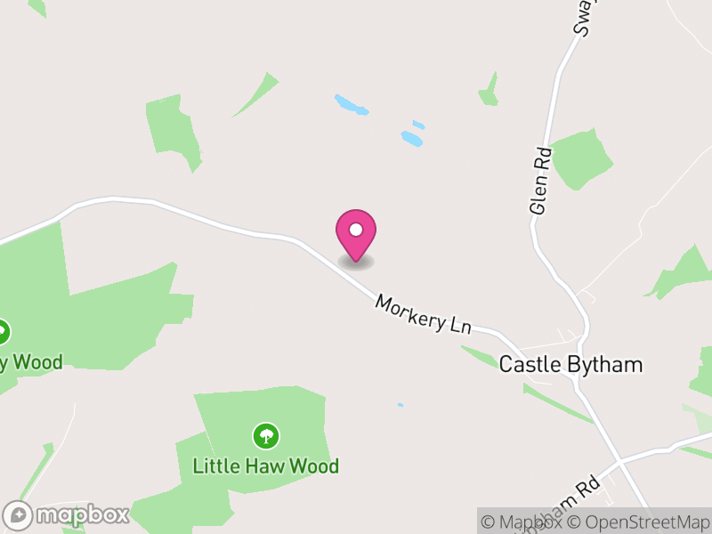 Map of Castle Bytham, South Kesteven