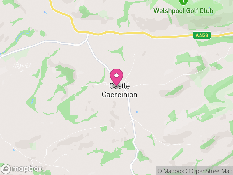 Map of Castle Caereinion, Powys