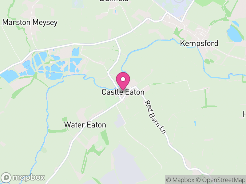 Map of Castle Eaton, Swindon