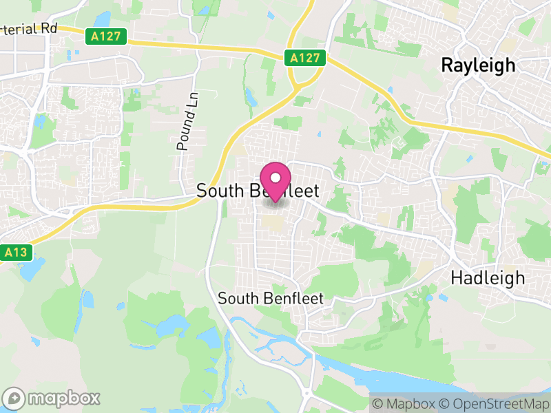 Map of Castle Point, Essex