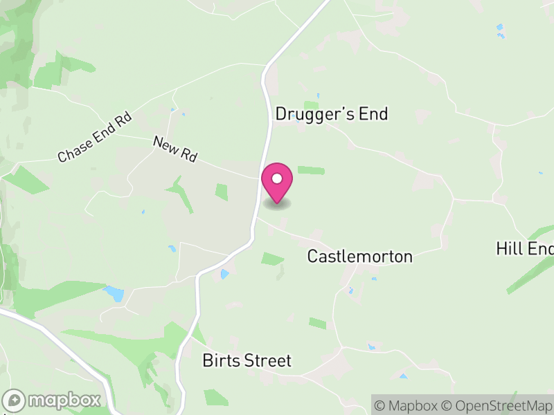 Map of Castlemorton, Malvern Hills