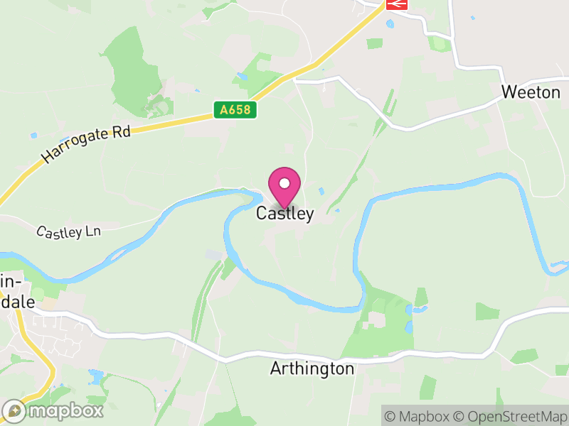 Map of Castley, North Yorkshire