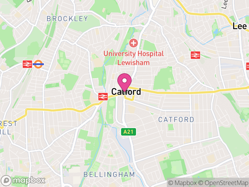 Map of Catford