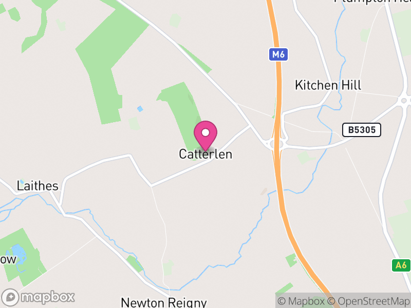 Map of Catterlen, Westmorland and Furness
