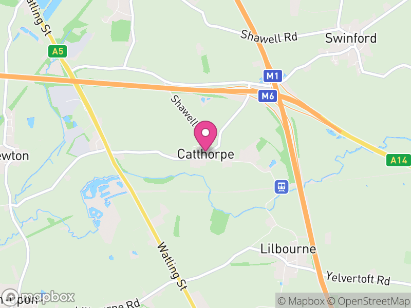Map of Catthorpe, Harborough