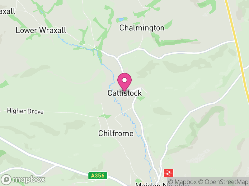 Map of Cattistock, Dorset