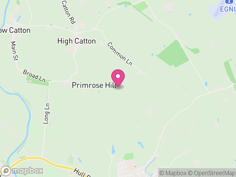 Map of Catton, East Riding of Yorkshire