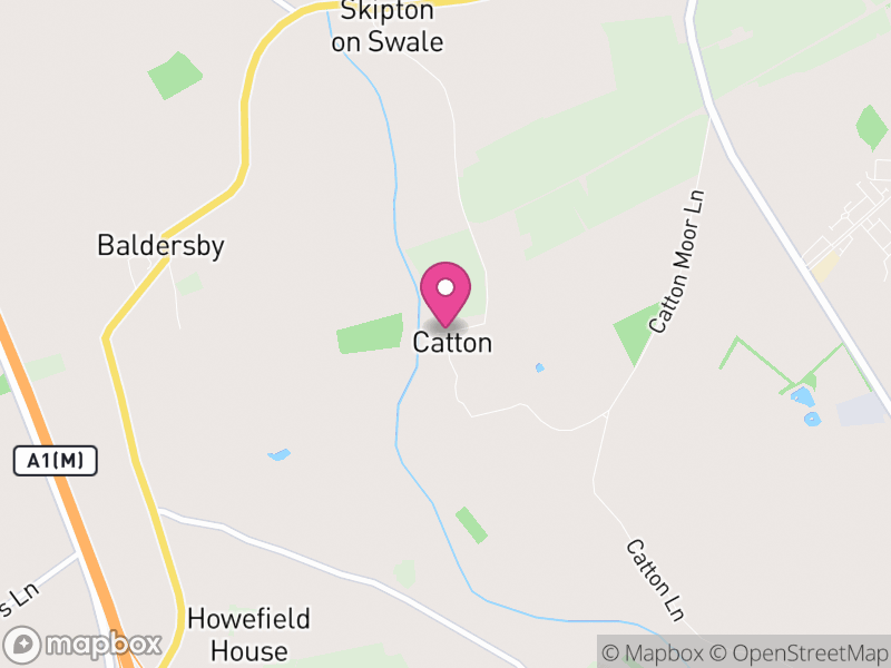 Map of Catton, North Yorkshire
