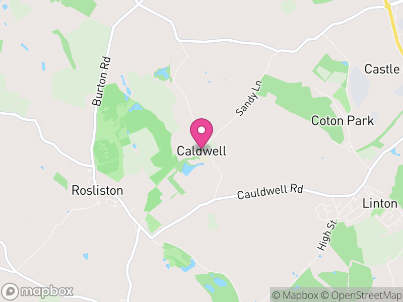 Map of Cauldwell, South Derbyshire