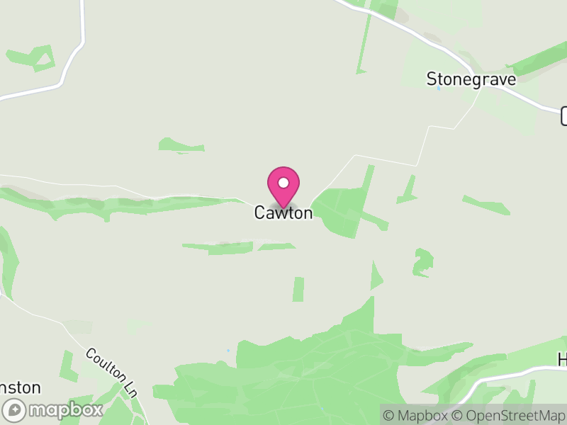 Map of Cawton, North Yorkshire
