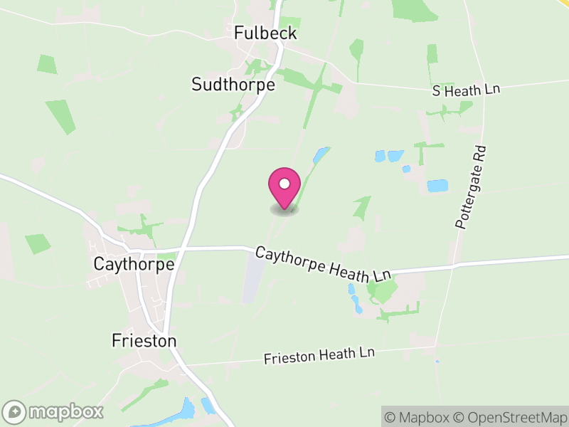 Map of Caythorpe, South Kesteven