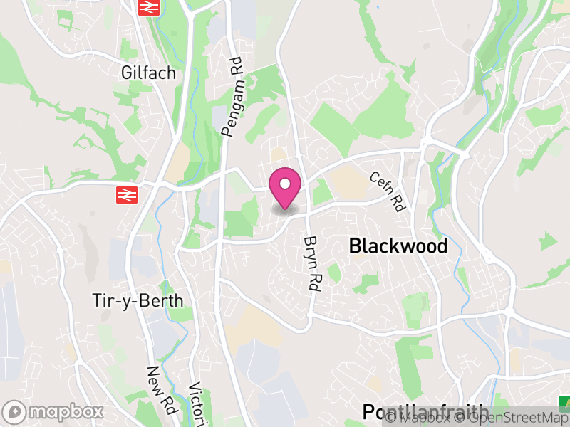 Map of Cefn Fforest, Caerphilly