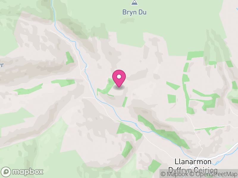 Map of Ceiriog Ucha, Wrexham