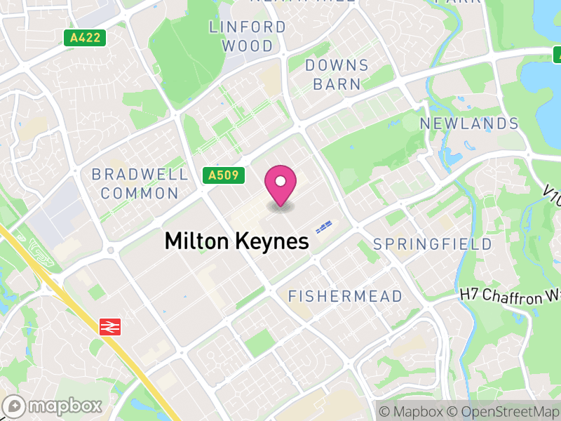 Map of Central Milton Keynes, Milton Keynes