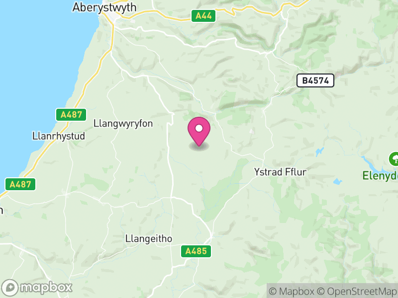 Map of Ceredigion, Cymru / Wales